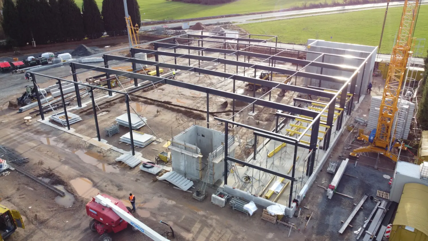 IPE GmbH Autohaus auf der Baustelle Dietzenbach